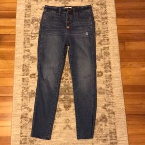 Madewell high rise skinny jeans